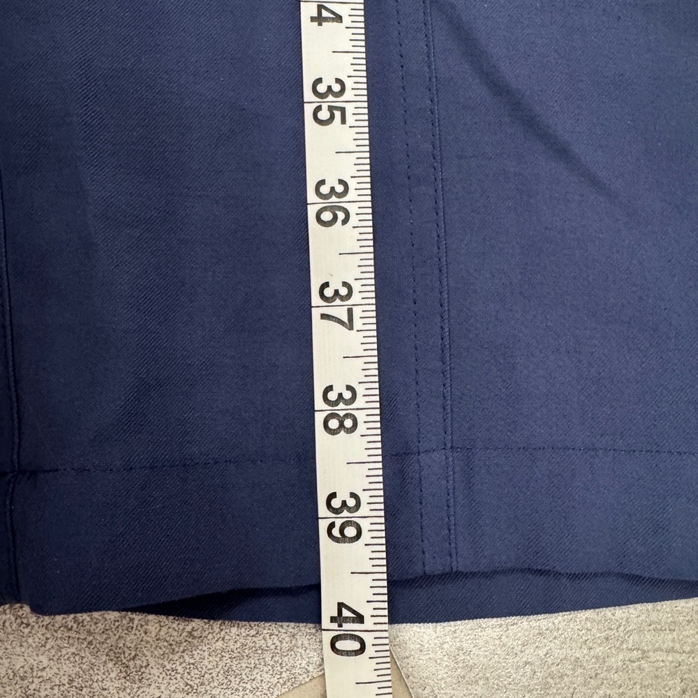 Nine West Women's Navy Blue Cargo Jumpsuit Pants; preppy beachy business - Picture 8 of 9